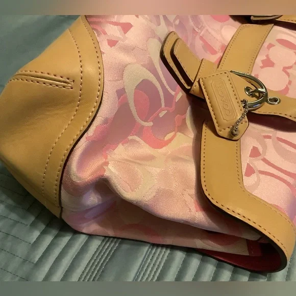 Y2K Vintage Coach Pink Satchel Handbag - Picture 7 of 9